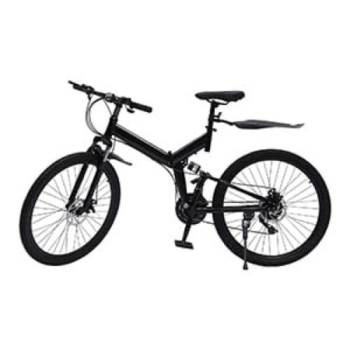 Falträder : LGODDYS 26 Zoll Faltbares Mountainbike 21 Gang Fahrrad Doppelscheibenbremsen Kohlenstoffstahl Rennrad Faltrad für Jugend Erwachsene Maximale Kapazitä 150kg / 330lbs