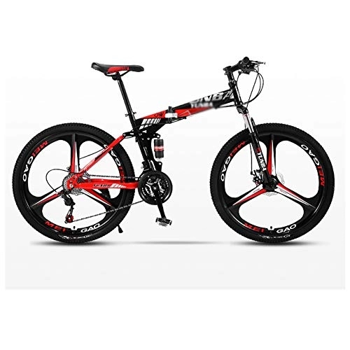 Falträder : LIUCHUNYANSH Mountainbikes Rennrad Rennräder Gebirgsfahrrad-Faltrad Straße Männer MTB Fahrrad 24 Speed ​​Bikes Räder for Erwachsene Frauen (Color : Red, Size : 24in)