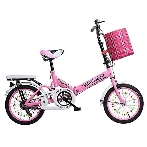 Falträder : LNX Kinder- und Jugendfahrrad (Unisex) Studenten-Mountainbike - Kohlenstoffstahl - Faltbares und höhenverstellbares leichtes Fahrrad-Faltrad