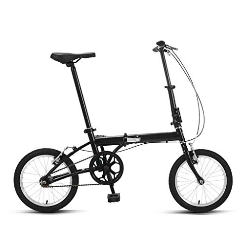 Falträder : LXJ Tragbares City-Faltrad, 16-Zoll-Single-Speed-Stahlrahmen Mit V-Bremse, Geeignet for Männliche Und Weibliche Erwachsene Studenten