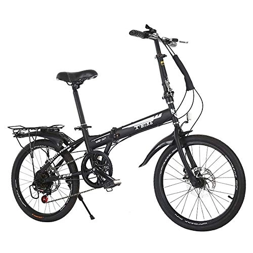 Falträder : MOMAMO Tragbar Faltrad, Unisex Klappfahrrad, Quick-Fold-System, 20 Zoll Lightweight Klapprad, Doppelscheibenbremse, First-Class Folding City Bike für Stadtreiten und Pendeln
