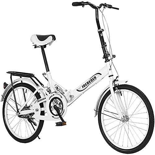 Falträder : MOME Adult 20 inch Klapprad, faltbar Stadt Fahrrad mit Aluminium Rahmen auf dem Rücksitz ist der Rahmen sehr dauerhaft, stabil, rost- und korrosionsbeständig