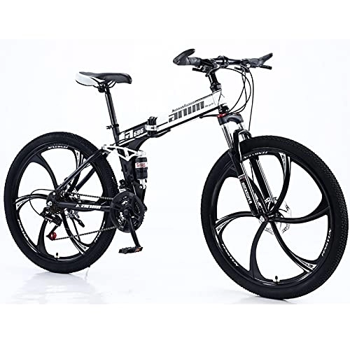 Falträder : Mountainbike Bicicleta Plegable Acero Alto Carbono 21 Velocidades / 24 Velocidades / 27 Velocidades / 30 Velocidades Rad Doppelfederung Faltrad B, 30 Speed