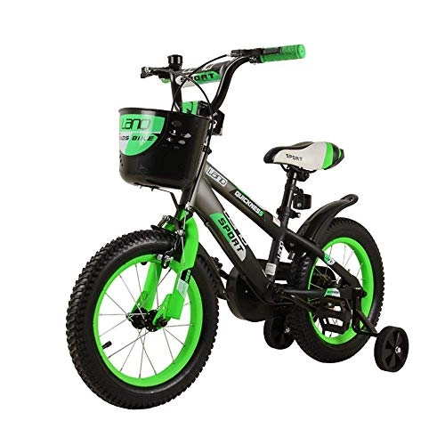 Falträder : MYPNB Kinderfahrrad Kinderfahrrad 2-8 Jahre alt Kinderfahrrad 12 / 14 / 16 / 18 Zoll Jungen und Mädchen Fahrrad Fahrrad (Color : Green, Size : 12in)