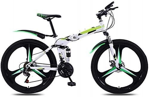 Falträder : NA ZGGYA 24 Zoll 30 Geschwindigkeit Erwachsene Männliche Weibliche Mountainbike Rennrad Fahrrad Tragbarer Faltbarer Pendler Full Suspension Hoher Kohlenstoffstahl Körper Erwachsene Hybrid-Bike