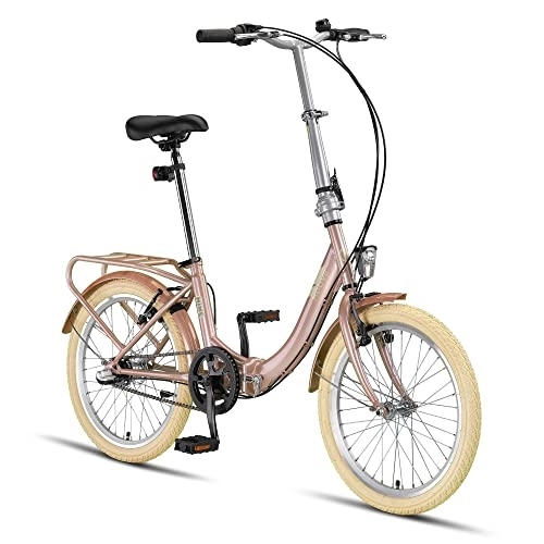 Falträder : PACTO NINE -Hollandrad Komfortables Klappfahrrad 27cm Stahlrahmen Bike 20 Zoll Aluminiumräder Bicycle Shimano Nexus 3 Hub Gear Faltrad Klapprad Klappfahrrad für Erwachsene Herren Damen