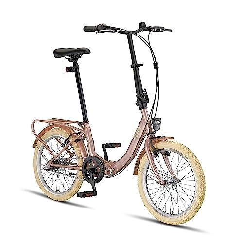 Falträder : PACTO Nine -Hollandrad Komfortables Klappfahrrad 27cm Stahlrahmen Bike 20 Zoll Bicycle Shimano Nexus 3 Hub Gear Faltrad Klapprad Klappfahrrad für Erwachsene Herren Damen