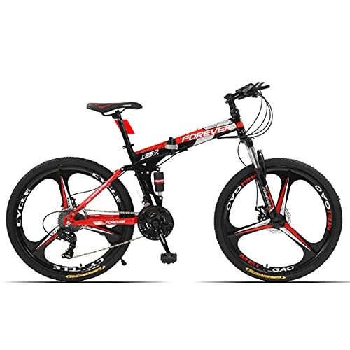 Falträder : Premium Faltrad, Klapprad in 24 26 Zoll, Mountainbike, Fahrrad Doppelscheibenbremse, Cityfahrrad Für Mädchen, Jungen, Herren Und Damen / A / 24inch