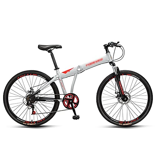 Falträder : Premium Faltrad, Klapprad in 24 Zoll, Mountainbike, Fahrrad Doppelscheibenbremse, Cityfahrrad Für Mädchen, Jungen, Herren Und Damen / B24inch
