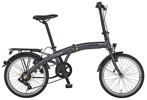 Falträder : Prophete Unisex – Erwachsene GENIESSER 9.1 City Bike 20" Cityfahrrad, anthrazit matt, RH 30 cm