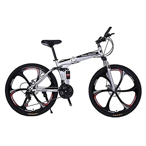 Falträder : QZMJJ Off-Road Radfahren, Mountainbike Unisex Fahrräder 26" Mountain Bike - 17" Alu-Rahmen mit Scheibenbremsen - Multicolor Auswahl (Color : I, Size : 27 Speed)