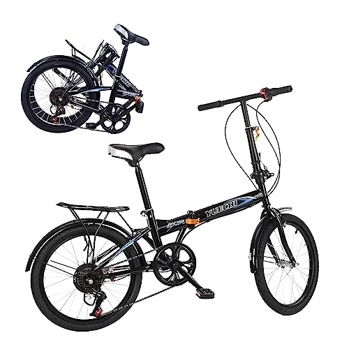 Falträder : Rennrad für Erwachsene, Mountainbikes, 20-Zoll-Falträder für Erwachsene, 7-Gang-City-Klapp-Kompaktfahrrad, Stadtpendler