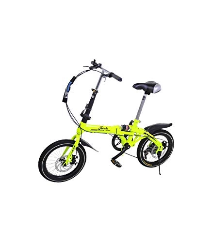 Falträder : Riscko Super Bike Klapprad Unisex 40 cm (16 Zoll), Unisex, Gelb (Amarillo Fluor)