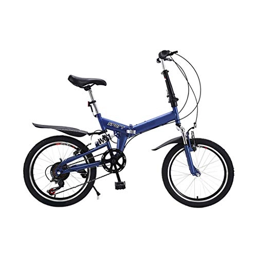 Falträder : SHUANGA Leichtes Mini Faltrad Kleines tragbares Fahrrad Erwachsener Student 20 Zoll20 Zoll faltbarer Fahrradschieber