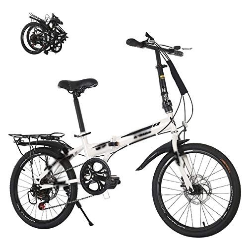 Falträder : STRTG Klappfahrrad, leicht und robust Faltbares Fahrrad+ultraleichte tragbare Klapprad, 20 Zoll Klapprad Faltrad Vollfederung Damen, Mädchen, Jungen geeignet