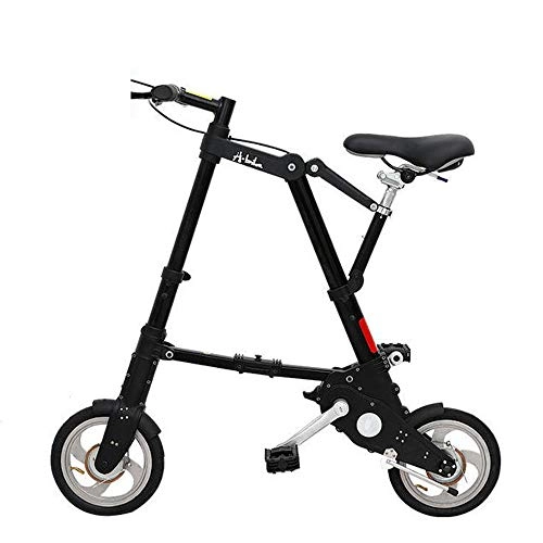 Falträder : SXROMDA Fahrräder, Faltfahrrad 8 / 10 Zoll Aluminiumlegierung Ultraleichte Mini Falten Fahrrad Einkaufen U-Bahn Reise Tragbare Tasche Unisex Cyclling, D, 10inch