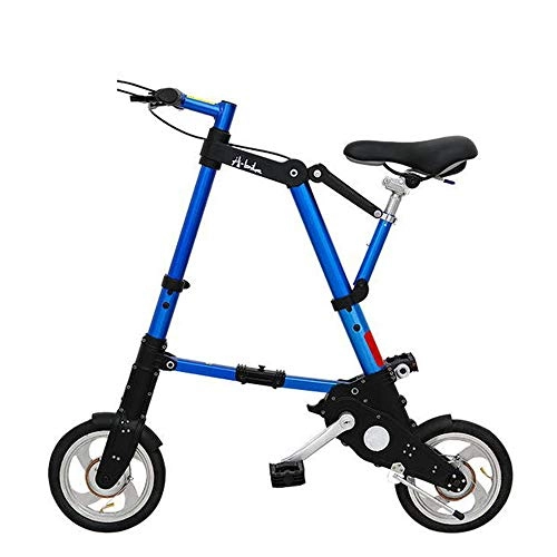 Falträder : SXROMDA Fahrräder, Faltfahrrad 8 / 10 Zoll Aluminiumlegierung Ultraleichte Mini Falten Fahrrad Einkaufen U-Bahn Reise Tragbare Tasche Unisex Cyclling, E, 10inch