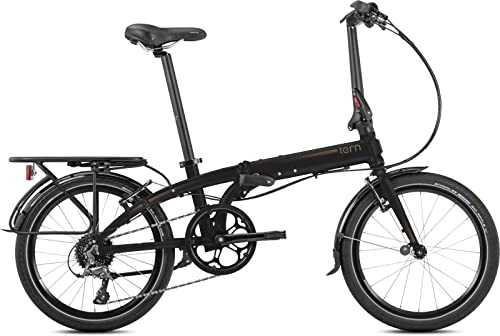 Falträder : Tern Link D8 Uni Größe Rahmen 50, 8 cm Rad Klapprad Pendler Fahrrad schwarz