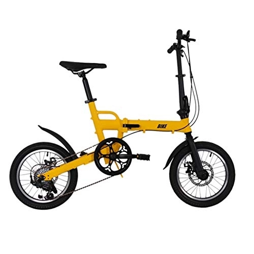 Falträder : TYXTYX 16 Zoll Faltrad Folding Bike 6Gang Klapp Fahrrad, Metropolis Campingrad Citybike, Nabenschaltung klappräder für Erwachsene