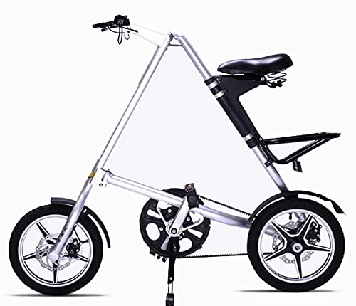 Falträder : Ultraleichtes 16 Zoll Fahrrad, Mini Faltrad, Tragbares U-Bahn-Fahrzeug Für Den Außenbereich, Faltbares Fahrrad White, 16inch