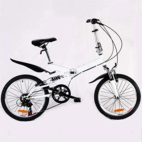 Falträder : WRJY Faltbares Jugend-Mountainbike Tragbare 20-Zoll-Aluminiumlegierung mit zweifachem Fahrrad