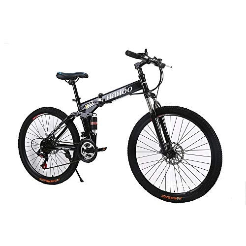 Falträder : WYX 24 Beschleunigen Faltendes Fahrrad Männer / Frauen / Schüler Mountainbike Doppelscheibenbremse Voll Shockingproof Rahmen Bremsen, d, 24"× 24speed