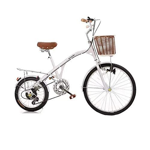 Falträder : XIAOFEI 26-Zoll-Fahrrad Bike City Damen Fahrrad City Bike, Fahrrad mit Variabler Geschwindigkeit, Nicht faltbares Citybike, männliche und weibliche Erwachsene Studenten, Weiß, 24