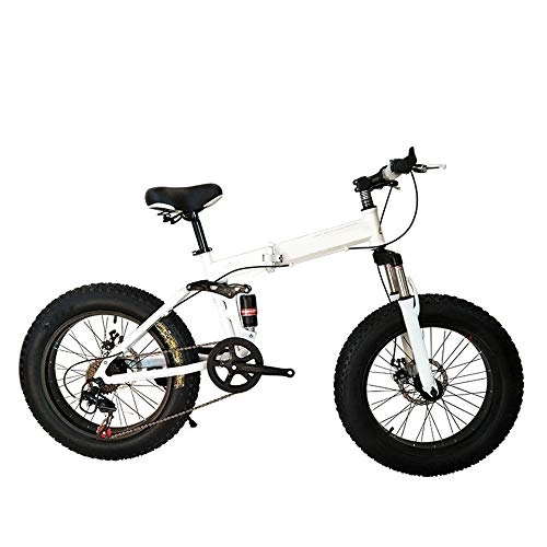 Falträder : XWDQ 20, 26 Zoll Mountainbike Snowmobile 4.0 Super Breitreifen Dämpfung Erwachsene Fahrrad Männer Und Frauen Strand Rennrad, 20inch, 24speed