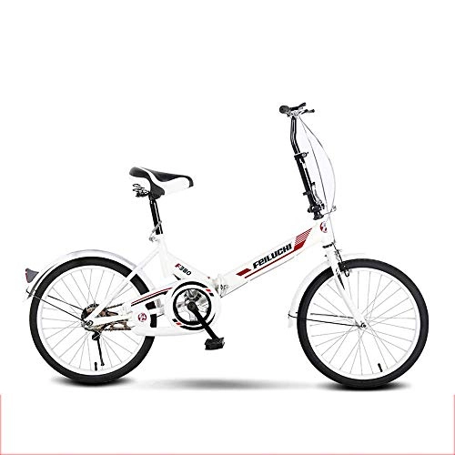 Falträder : YANGSANJIN Adult Faltrad, 20-Zoll-Räder, ohne Gepäckträger hinten, schwarz