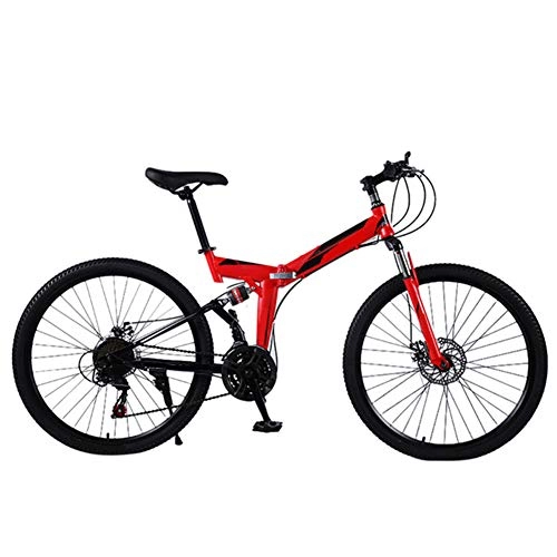 Falträder : YGTMV 24 Zoll Leichte Mini Folding Bike Kleine Bewegliche Hohe Qualität Mountainbike Rennrad 21 / 24 / 27 / 30 Geschwindigkeit Fahrrad-Student, A, 30 Speed