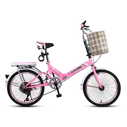 Falträder : YICOL Klapprad, Fahrrad mit variabler Geschwindigkeit, 7 Geschwindigkeitsstufen, Rahmen aus leichtem Stahl, kompaktes, faltbares Fahrrad für Jugendliche und Erwachsene, Rad 50 cm