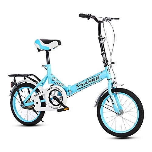 Falträder : YICOL Urban Single Speed ​​Faltrad, Adult Faltrad, 20-Zoll-Räder, Schwarz / Weiß / Blau / Pink