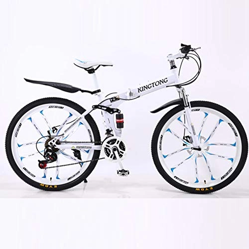 Falträder : YXYBABA Erwachsenen-Fahrrad mit variabler Geschwindigkeit, stoßdämpfend, für Erwachsene, 21 Gänge, Doppelscheibenbremsen, 21 speed ten cutter wheel