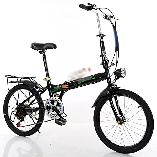Falträder : YZDKJDZ Faltrad für Erwachsene, Faltbares Kompaktfahrrad, 20"Superkompaktes Leichtes Faltrad, Verstärktes Rahmenfahrrad für Pendler