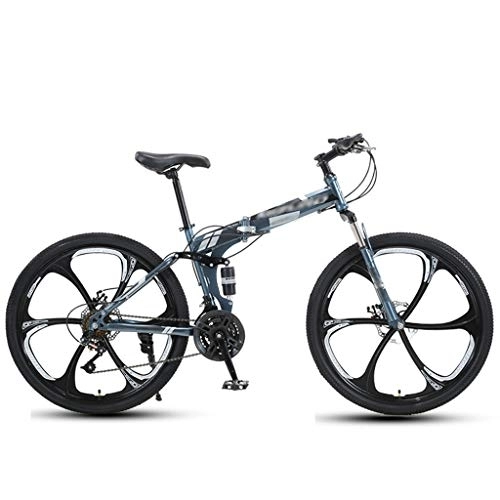 Falträder : ZXC 26-Zoll faltbares Rennrad Kohlenstoffstahlrahmen Fahrrad Stadtbüro tragbares Fahrrad Studentenfahrrad einfach zu bedienen und leicht zu tragen