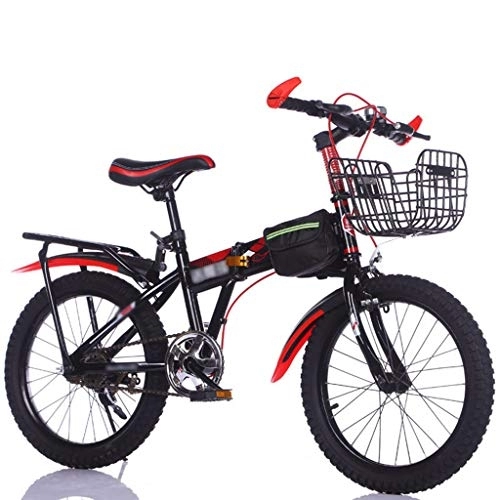 Falträder : ZXC Kinder Mountainbike Unisex mit Variabler Geschwindigkeit und faltbar für Schüler der Primar- und Sekundarstufe 18-Zoll-Einzelrennen für Kinder, die schnell und einfach zu Falten sind