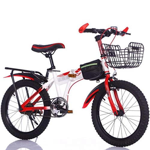 Falträder : ZXC Kinder Single Racing Kinder 22-Zoll-Mountainbike-Fahrrad Unisex Faltschüler bequemes Fahrrad einfach zu bedienen