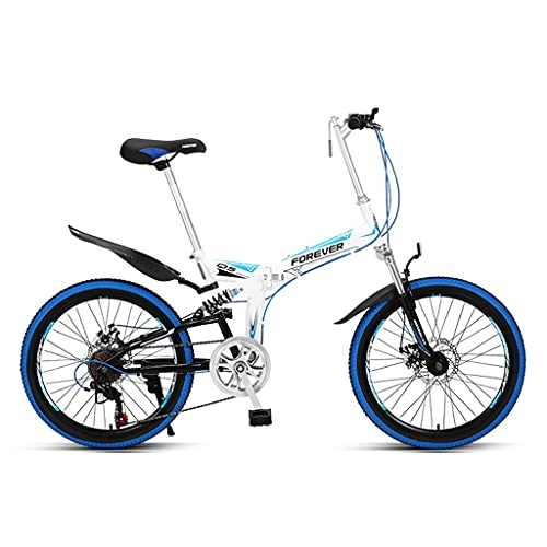 Falträder : ZXQZ Kinderfahrräder, 22-Zoll-Offroad-Mountainbikes, für Ausflüge Im Freien, Schule (Color : White)