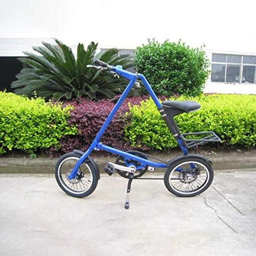 Falträder : ZXWNB Mini Fahrrad 16-Zoll-Lady Scooter Tragbare Schnell Faltbare Fahrrad Aluminiumlegierung Schwarz 14 Zoll, Blau, 14 inches