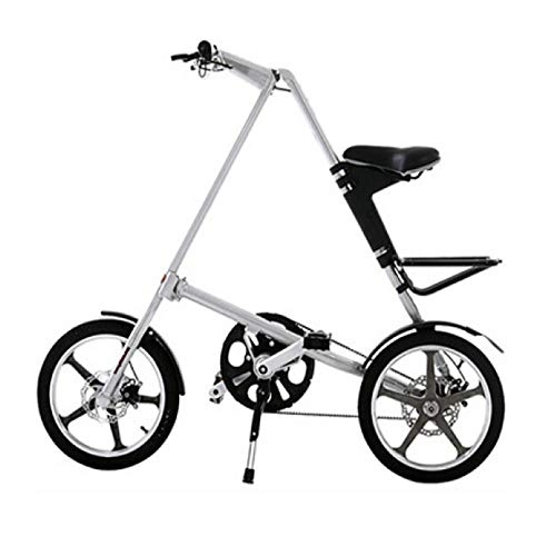 Falträder : ZXWNB Mini Fahrrad 16-Zoll-Lady Scooter Tragbare Schnell Faltbare Fahrrad Aluminiumlegierung Schwarz 14 Zoll, Weiß, 14 inches