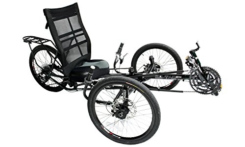 Liegerader : Liegerad EZ-Tad CX für Erwachsene, mit Komfort-Sitz, 130 kg Tragfähigkeit, 27-Gang Schaltung, 20 Zoll Reifen, Trike / Tadpole / Dreirad / Fahrrad