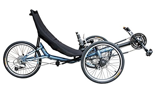 Liegerader : Liegerad T3 AX für Erwachsene, mit Mesh-Sport-Sitz, 150 kg Tragfähigkeit, 24-Gang Schaltung, 20 Zoll Reifen, Trike / Tadpole / Dreirad / Fahrrad