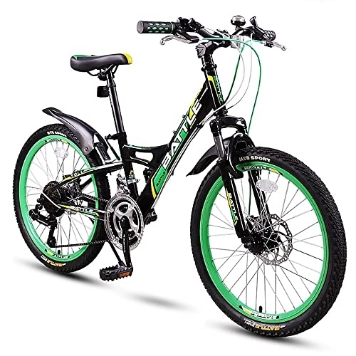 Mountainbike : 22-Zoll-Mountainbike, 21-Gang-Mountainbike mit Rahmen aus Kohlenstoffstahl und Doppelscheibenbremse, Herrenfahrrad für Jungen, Mädchen, Herren und Damen 140–165 cm