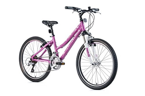 Mountainbike : 24" Zoll Alu LEADER FOX Spider Girl MTB Fahrrad SHIMANO Bike violett