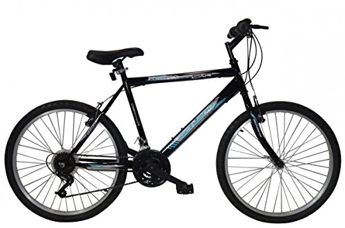 Mountainbike : 24' Zoll Mountain Bike Hardtail Jungen MTB Schiano CXR Shimano Schaltung 18-Gang, Farben:schwarz-blau