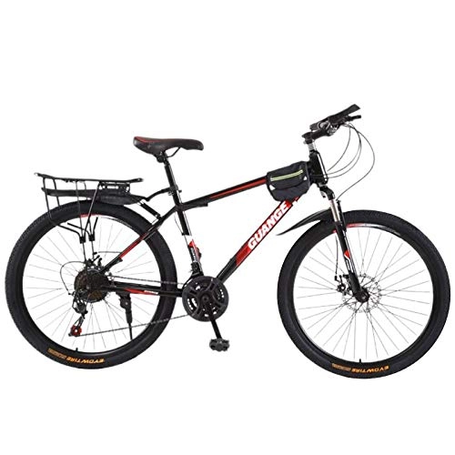 Mountainbike : 26 in / 27, 5 in Mountainbike ~ 21-Gang-Dual-Scheibenbremse Variable Geschwindigkeit Fahrrad, mutiger schockabsorbierender Vordergabel, Jugendsportfahrrad (Color : Red, Size : 27.5in)