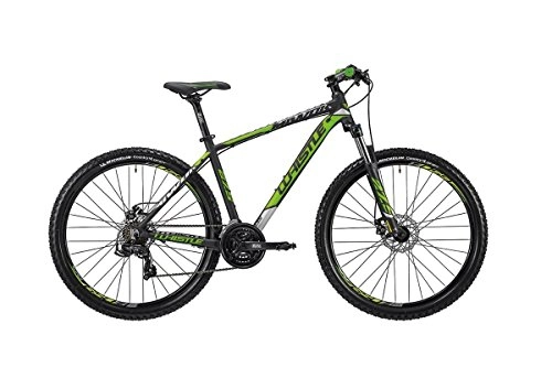 Mountainbike : 26' Mountainbike Whistle Fahrrad 1835 27.5 "7-velocità Gr. 36 schwarz / grün Gedämpfte 2018 (MTB) / Bike 26 'Mountainbike 1835 27.5 7-speed Size 36 Black / Green 2018 (MTB Front Suspension)