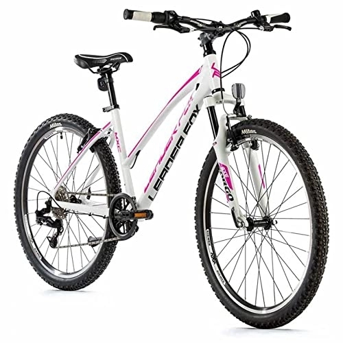 Mountainbike : 26 Zoll Alu Mountainbike Leader Fox MXC Lady 8 Gang S-Ride MTB Rh41 cm weiß pink