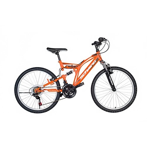 Mountainbike : 26 Zoll Fully Mountainbike 18 Gang Schiano Rider, Farbe:orange