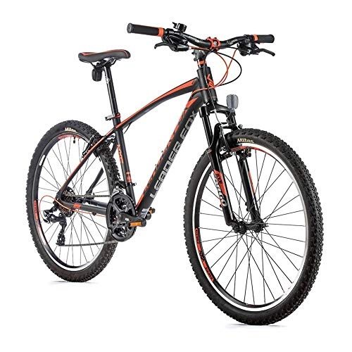 Mountainbike : 26 Zoll Leader Fox MXC Fahrrad MTB 21 Gang Shimano V-Brake Rh 41 cm schwarz orange